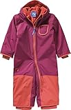Finkid Pikku Winter Eko Colorblock-Rot - Wasserdichter warmer Kinder Winter Overall, Größe 90-100 - Farbe Beet Red - C
