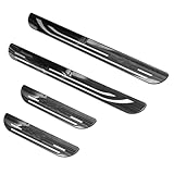 Auto Edelstahl Einstiegsleisten Schutz Für Ford Capri EV 2024 2025, Abdeckung Zierleisten interieur ladekantenschutz Styling Zubehör,Black