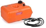 wellenshop Benzintank Bootstank 22 Liter mit Pumpball und Benzinschlauch 2,15 m, mit Tankanzeige