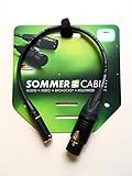 Sommer Cable – Adapter Audio SC Goblin Mini XLR 3 Rean / XLR 3 Neutrik NC3FXX-BAG, für Blackmagic Pocket, Video Assist 4K - 0,75m Schwarz - Made in Germany by Sommer
