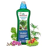Blusana Hydroponik & Hydrokultur Dünger XL Flasche 1l NPK 7-3-6 Flüssigdünger für Zimmerpflanzen Obst & Gemüse in Nährlösung | gesundes Wachstum & reicher Ertrag