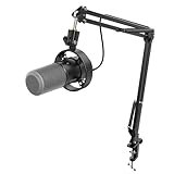 FIFINE Podcast Mikrofon K688 mit Boom Arm, USB/XLR Dynamic Mic Kit mit Mute Button, 3,5 mm Kopfhörer Jack für Studio/Musikaufnahme/Streaming Kompatibel mit PC/Computer/XLR Mixer - K688CT