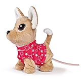 Simba 105893447 - Chichi Love Twinkle, Chihuahua mit leuchtender Kabelsteuerung, kann Laufen, bellen und mit dem Schwanz wedeln, 20cm, ab 3 Jahre