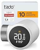 tado° Smartes Heizkörperthermostat X, Heizungssteuerung per App und Smart Speaker (Alexa, Siri, Google Assistant), spart Energie & Kosten, DIY Installation