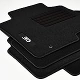 Mattenprofis Velours Logo Fußmatten für Hyundai i30 Typ GD Schrägheck Facelift ab Bj. 2015-2017 sw