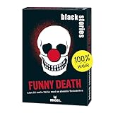 moses. Black Stories Funny Death - 50 Rätsel mit realen Fällen rund um absurde Todesarten, Krimi Kartenspiel mit Spielvariante und Punktechips, Rätselspiel für Jugendliche und Erwachsene