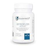 FürstenMED® Bifidoflor HIT + FI bei Histaminintoleranz und Fructoseintoleranz mit Bifidobacterium und Lactobacillus Stämmen - 60 magensaftresistente Kapseln - Laborgeprüft, Vegan und ohne Zusatzstoffe