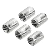 sourcing map 5 Stück Gewindereduziermuttern Einsatz M12 x 1mm Stecker auf M10 x 1mm Feingewinde-Innenadapter, 15mm lange Rohrverschraubung Konvertierungshülse Reduzierstück