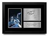 HWC Trading: A4 Robert Englund & Ken Kirzinger Freddy vs Jason Geschenke - Signiert Autogramm Bild Für Film-Erinnerungsstücke-Fans - A4 Framed Wandbild Wohnzimmer