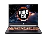 Acer Nitro V 16 AI (ANV16-42-R4QR) Gaming Laptop, 16" WUXGA IPS 180Hz Display, AMD Ryzen 7 260, 16 GB RAM, 1 TB SSD, NVIDIA GeForce RTX 5060, Windows 11, QWERTZ Tastatur, Black