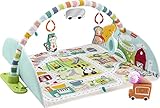 Fisher-Price GJD41 - Jumbo Abenteuer Spieldecke mit Musik, Lichtern und Fahrzeugen, Babyspielzeug für Babys und Kleinkinder ab der Geburt