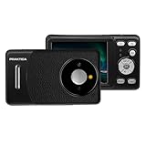 Praktica DZ13 Kompakte Digitalkamera, 13 MP, Dual CMOS-Sensoren, Weitwinkelobjektiv & 18-facher Zoom, Full-HD-Video, Schwarz