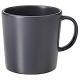 IKEA DINERA Tasse, 30 cl, dunkelgrau