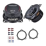 Ground Zero Auto Lautsprecher Boxen GZFF 4.0 200 Watt 10 cm 2 Wege Koax passend für BMW 3er E90 E91 2005-2012 Türen vorne