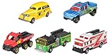 MATCHBOX - 5er-Geschenkset, realistische Fahrzeuge im Maßstab 1:64, detailgetreue Autos & Trucks, ideal für Sammler und Kinder ab 3 Jahren, C1817