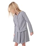 Petit Bateau Mädchen A0CY7 Strickjacke, Blau/Weiß, 3 Jahre