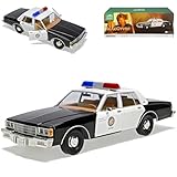 alles-meine.de GmbH Chevy Chevrolet Caprice MacGuyver Los Angeles California Police Polizei 3. Generation 1976-1990 1/18 Greenlight Modell Auto mit individiuellem Wunschkennzeich