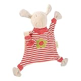 SIGIKID 40862 Schnuffeltuch Schaf Green Mädchen Babyspielzeug empfohlen ab Geburt rot