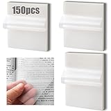 150 Blätter Transparente Haftnotizen, Wasserdichte Selbstklebendes Sticky Notes, Wiederbeschreibbare Notizzettel Tolles Büromaterial für Studenten und Mitarbeiter (100PK 7.5*7.5cm+50PK 9.5*7cm)