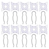 Fensterheber Gleitstück Gleitbacke Ersatz Reparatursatz Clip für 3er E36 Coupe E36 Cabrio E36 Compact E36 Touring E93 E92 5er E34 7er E32 Z3 E36 Z4 E85 E86 S60 V70 I V70 II XC70 XC90 740 940 760 960