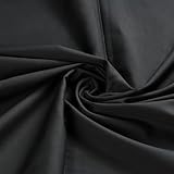 2 Meter Schwarzer Baumwollstoff Meterware 57 Zoll Breit 125 GSM