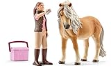 Schleich 41431 - Pferdepflegerin mit Island Pony Stute