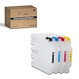 Hemei Nachfüllbare Tinenpatrone für Ricoh SG2100N / SG3100 / SG3100SNW / SG3110DNW / SG3110DN / SG3110SFNW Drucker, leer, 4 Stück, GC41