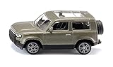 siku 1549, Land Rover Defender 90 P400 AWD, Spielzeug-Auto, Metall/Kunststoff, Grün, Metallic-Lackierung, Gummierte Reifen, Anhängerkupplung