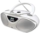 Blaupunkt BB14WH Boombox mit Radio/CD/MP3-Player/AUX (Weiß)