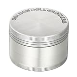 LIHAO Pollen Grinder Crusher für Spice,Kräuter,Gewürze,Herb,Kaffee 4-teiliges Set mit Pollen Scraper (Silbrig)