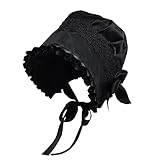 BPURB Damen Mob Cap Viktorianische Hausmädchen Pilgermütze Kolonial Kostüm Zubehör