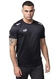 PUMA Workwear Essentials - Premium Arbeitsshirt für Herren, T-Shirt aus robustem Gewebe mit Reflektoren - für Handwerk, Produktion und Baugewerbe, Farbe: Schwarz, Größe: L