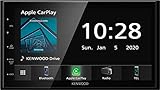 Kenwood DMX5020BTS 17,3 cm WVGA Digital Media Moniceiver mit UKW RDS-Tuner, CarPlay, Android Auto, Android USB-Mirroring, Bluetooth, kapazitivem Touchpanel und DSP