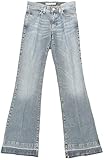 Fornarina "70er Hippie Vintage Retro Damen Schlaghosen Jeans Used-LookDenim (Blau)
