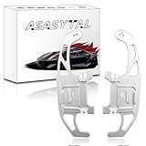 Asasytal Lenkrad-Schalthebelverlängerung aus Aluminium Kompatibel mit VW Golf 7 GTI/R, Polo 6C GTI, Jetta GLI, Passat B8, Scirocco, T-ROC/Tiguan Rline u.a., Silber