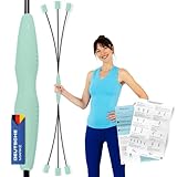 ELANI Schwingstab - Verstellbarer Widerstand & ergonomischer Griff - hochbelastbarer Gymnastikstab, auch als Physiotherapie Zubehör, Swinging Sticks, Schwingstab Fitness Testsieger, Flex Stab