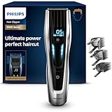 Philips Series 9000 Haarschneider mit 400 Längeneinstellungen, langlebigen Titaniumklingen & digitaler Touch-Steuerung (Modell HC9450/20)