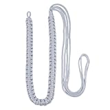 GOMAKERER 2 Stück Schulterkordel Einzelner Zopf, Schulterkordel Aus Polyester Stabband Aiguillette Drahtkordel Langlebige Schulterkordel Im Militärstil Für Ausgehuniformen Zeremonielles Cosplay Grau