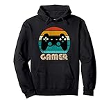 Retro Gamer Zocker Videospiele Jungen Mädchen Teenager Pullover Hoodie