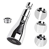 720 grad schwenkbarer Wasserhanh-strahlregler, flexibler Wasserhahn aufsatz Küche, FM22/M24 Hochdruck Perlatoren für Wasserhähne