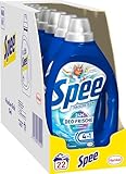 SPEE Deo-Frische Frische-Kick Waschmittel 6x 22 WL (132 Waschladungen), Flüssigwaschmittel mit 4 + 1 Formel bekämpft Alltagsgerüche für 24 h Deo-Frische, Vollwaschmittel für Temperaturen ab 20°C