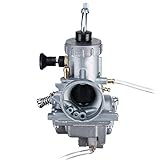 Viviance  Metall Motorrad Motocross Racing Vergaser 28 mm kompatibel mit Mikuni VM24 kompatibel mit Yamaha SR 125 YFS200 DT100 125 175 RT100 180 TTR125 YZ80 YZ85 Suzuki RM60 65 80 85 Kawasaki KX60 65