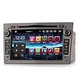Erisin 7 Zoll 8-Kern 4GB RAM 64GB ROM Android 14 Autoradio Bluetooth GPS Navi Für Opel Astra H Corsa C Corsa D Vectra Zafira Signum Meriva CD Player WiFi CarPlay Android Auto DAB+ USB RDS DSP Canbus