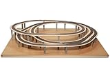 NOCH Easy Track Trassenbausatz „Theisensee“, kompakter Anlagenbausatz H0 123 x 103 cm mit Pfeilern und Gleisplan