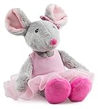 Schaffer 5650 Kuscheltier Ballett-Maus XS, 16 cm, grau-rosa