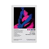 Maqiae Tv Poster Girl Music Album Band Vintage Retro Cover Für Zimmer, Ästhetische Leinwand-Wandkunst, Schlafzimmer-Dekor Poster 12x18inch(30x45cm)