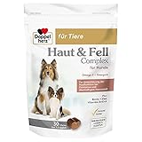 Doppelherz Haut und Fell Complex für Hunde – Zur Unterstützung der Hautfunktion bei Dermatose und übermäßigem Haarausfall – 30 Chews