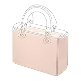 DGAZ Handtasche Einlage, Tasche Shaper Einsatz für Lady Dior, Satin Bag in Bag Insert für Damen Handtasche (Rose Dragee, Medium)