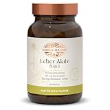 BÄRBEL DREXEL Leber Aktiv 5-in-1 Kapseln mit Cholin, Mariendistel, Löwenzahn, Artischocke, Piperin, Zink, Vitamin E, Selen (60 Stk) Leber Kapseln Naturheilkunde Bitterstoffe