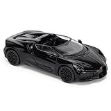 CMJ Bugatti Mistral Roadster Modellauto im Maßstab 1:43 – Glanz-Schwarz | Sammleredition mit hoher Detailtreue | Offiziell Lizenziertes Produkt